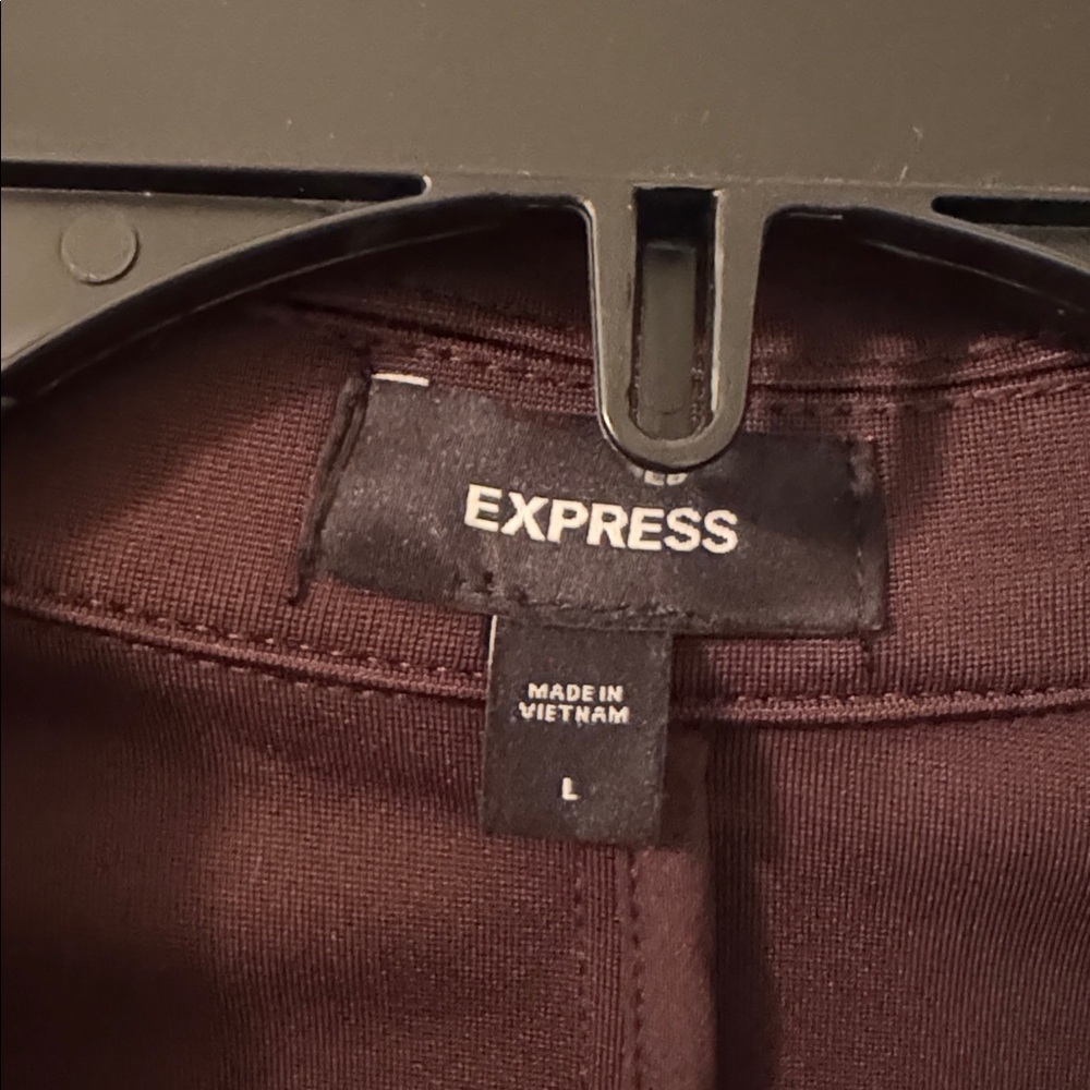 Express Double Breasted Jacket / Blazer. Large. Chocolate Brown. - Picture 5 of 8